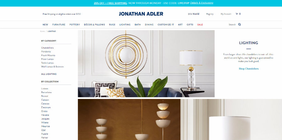 Introducing online stores for your MODERN LIGHTING PURCHASES